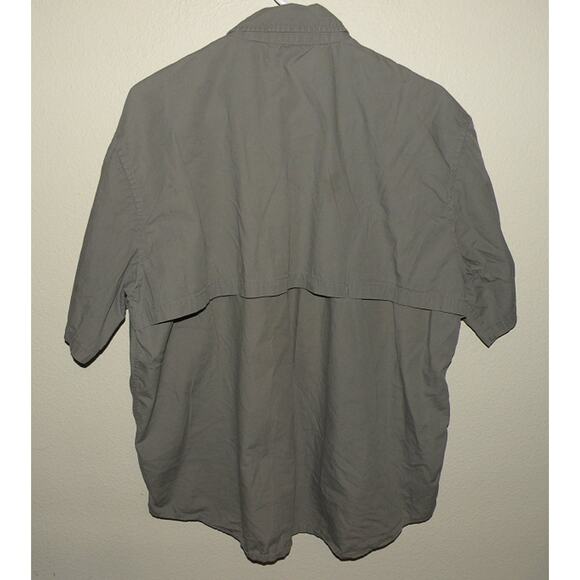 Bob Allen RMEF Men's Large SS Button Vented Hunting Fishing Shirt Gray - Picture 3 of 3